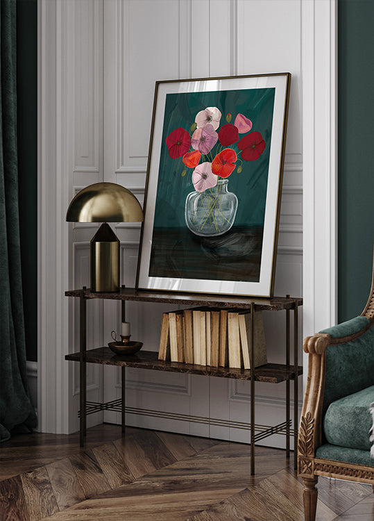 Vase avec des coquelicots