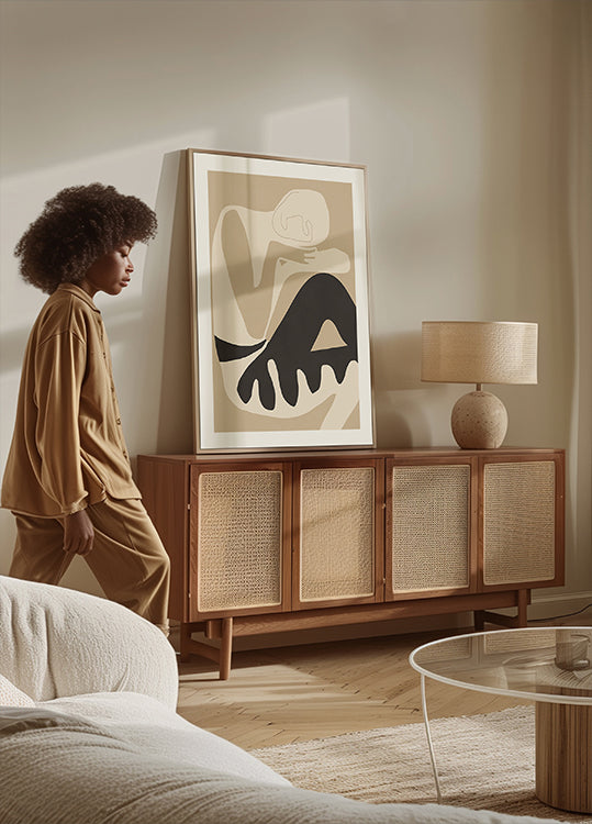 Art abstrait Figure 3 Poster