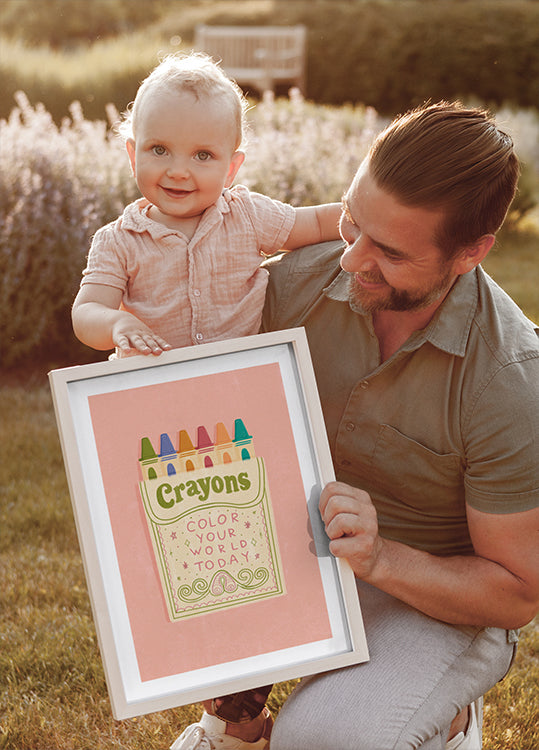 Colorez votre monde avec des crayons Poster