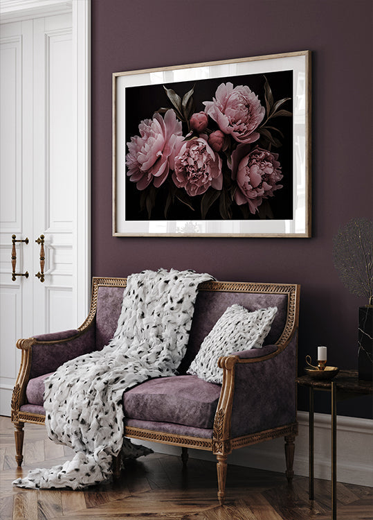 Fleurs opulentes de rêve romantique