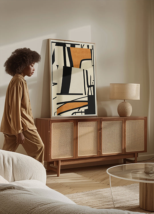 Art abstrait moderne 65 Poster