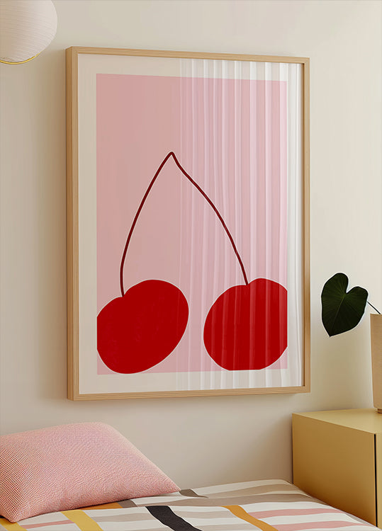 Délice duo de cerises Poster