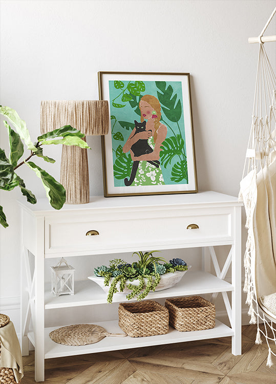 Amoureux des chats Poster