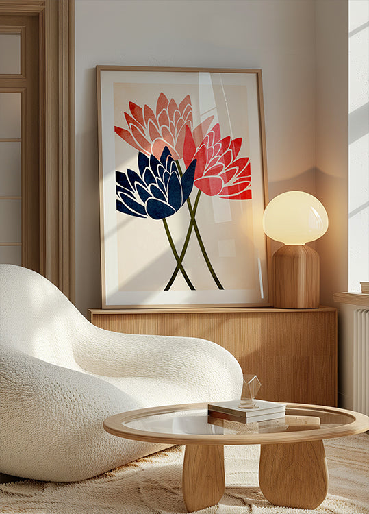 Trois fleurs dansantes
