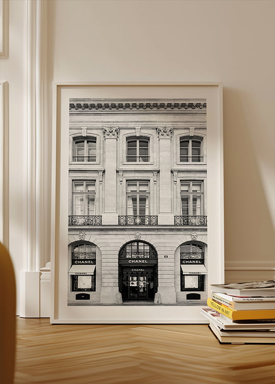 Chanel Paris Boutique Noir & Blanc Poster
