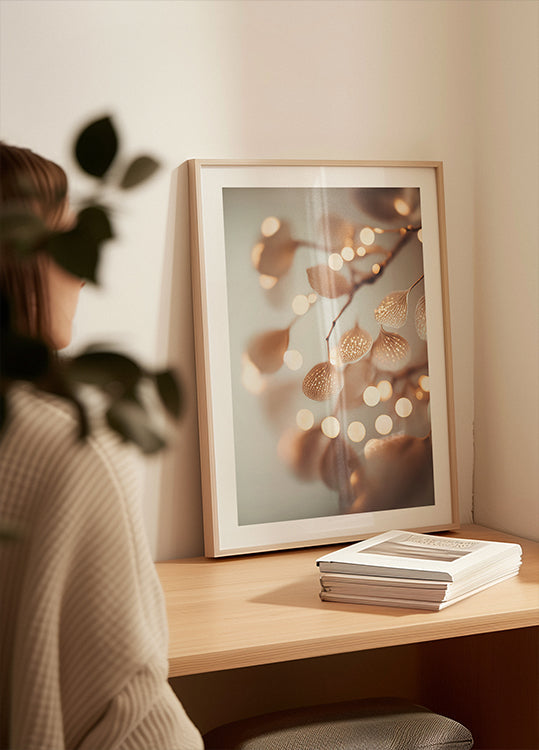 Pétales lumineux Poster