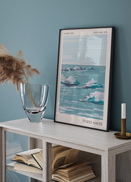 Studio avait un paysage marin Poster