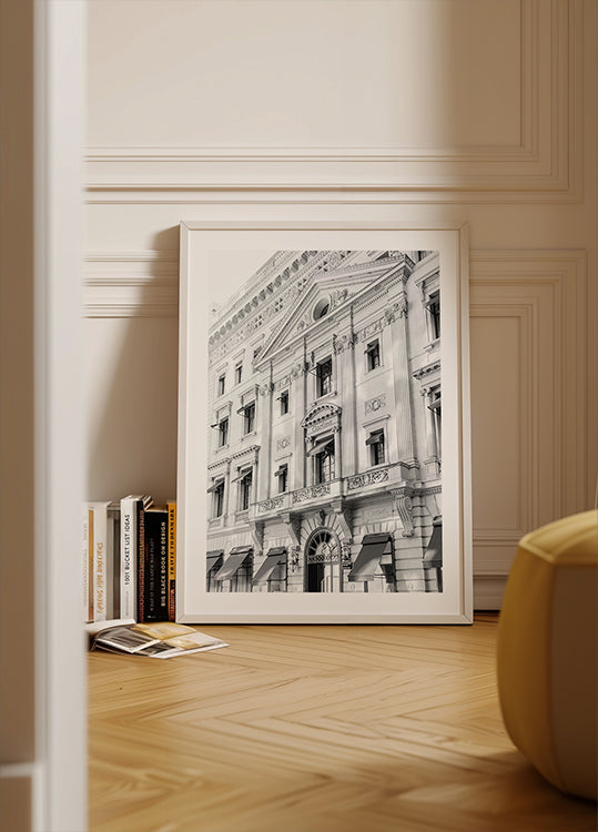 Cartier New York Boutique Noir & Blanc Poster