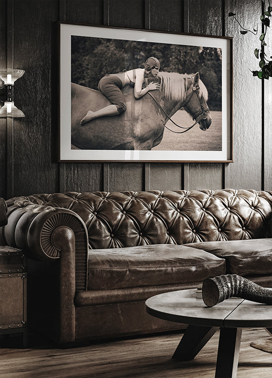 En route pour les courses Poster