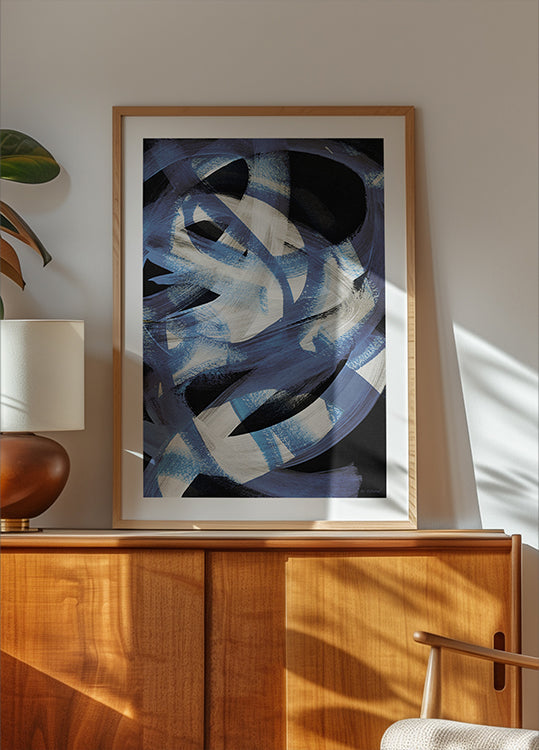 Coups de pinceau abstraits 128 Poster