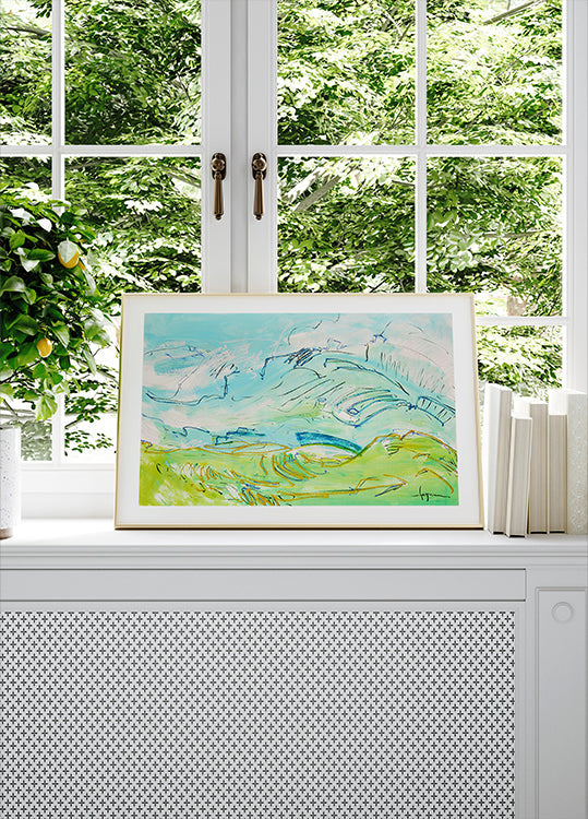 Paysage de colline fantaisiste