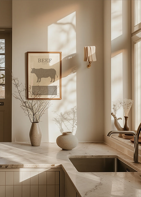 Coupes de boeuf Poster