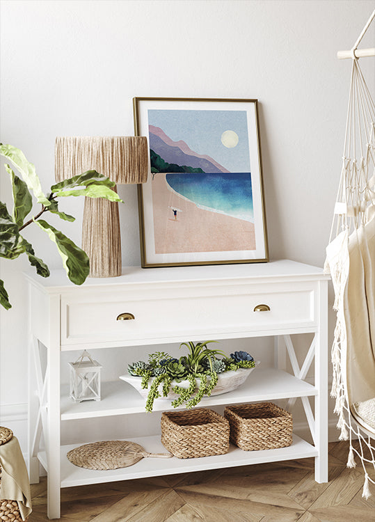 Affiche de plage de surf