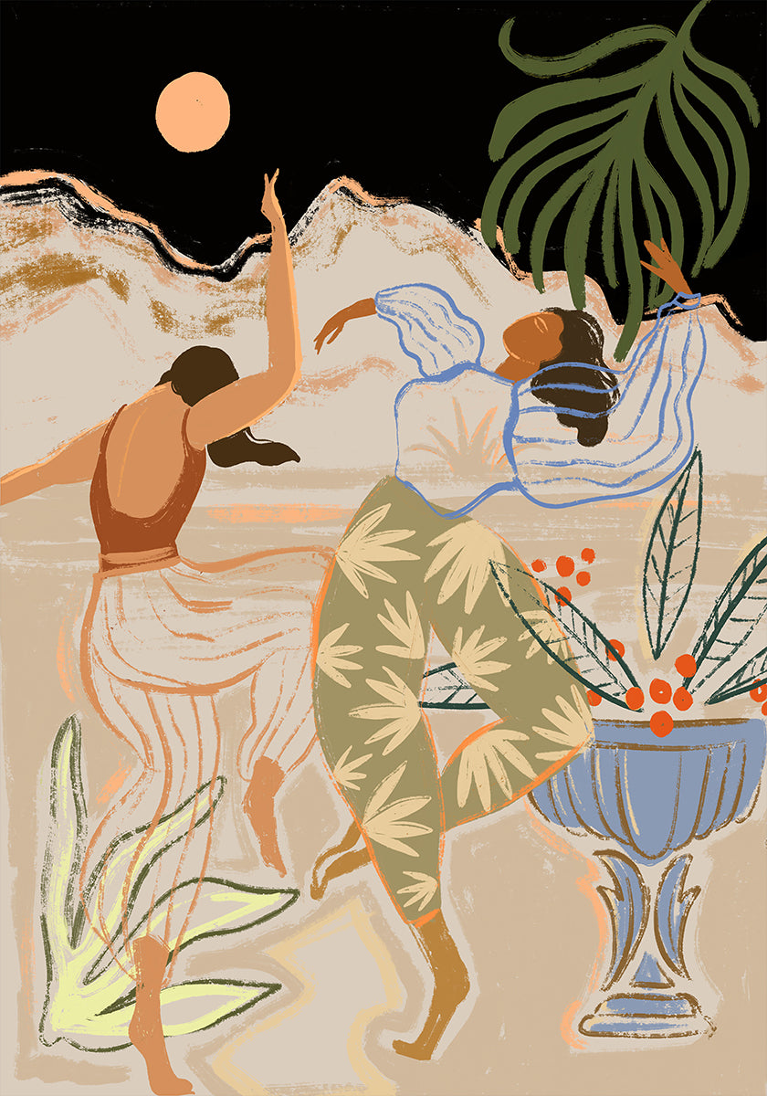 Danse au clair de lune Poster