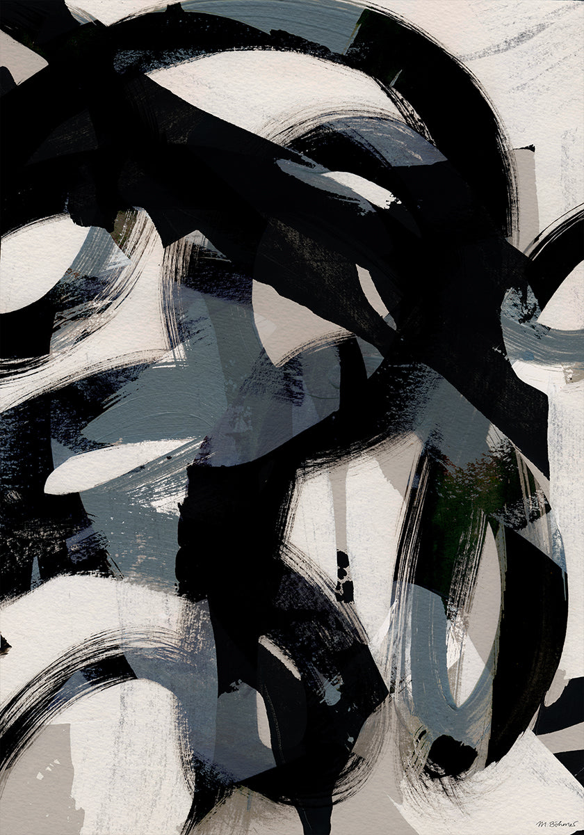 Coups de pinceau abstraits 152 Poster