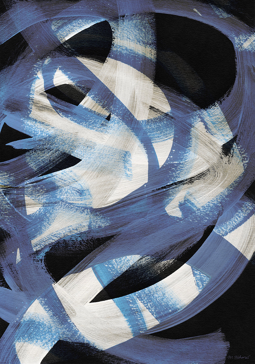 Coups de pinceau abstraits 128 Poster