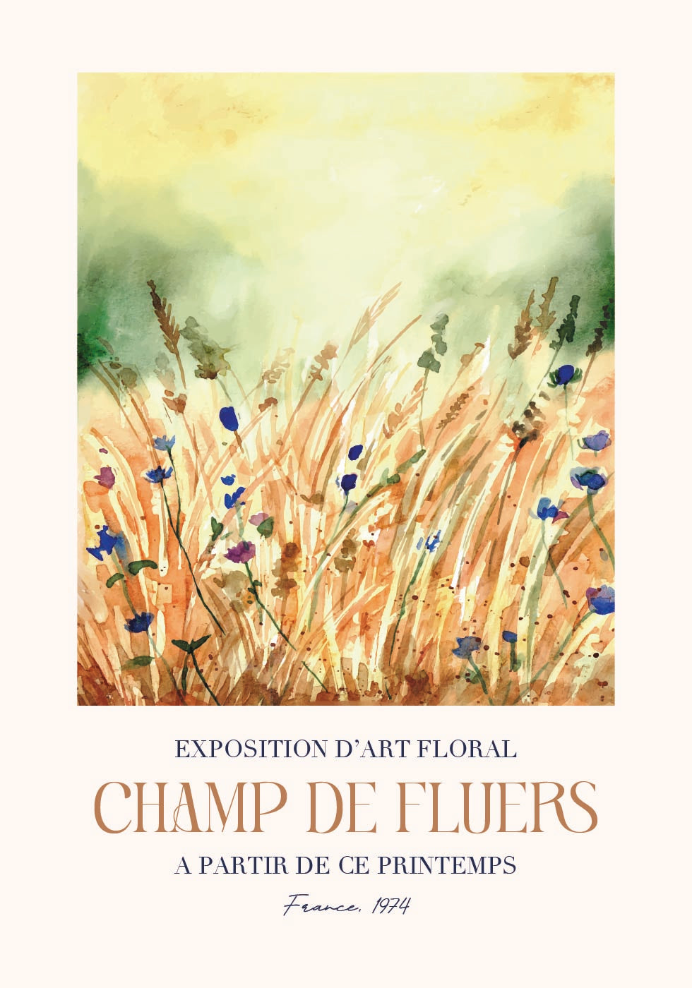 Champ De Fleurs Plakat - Posterbox.dk
