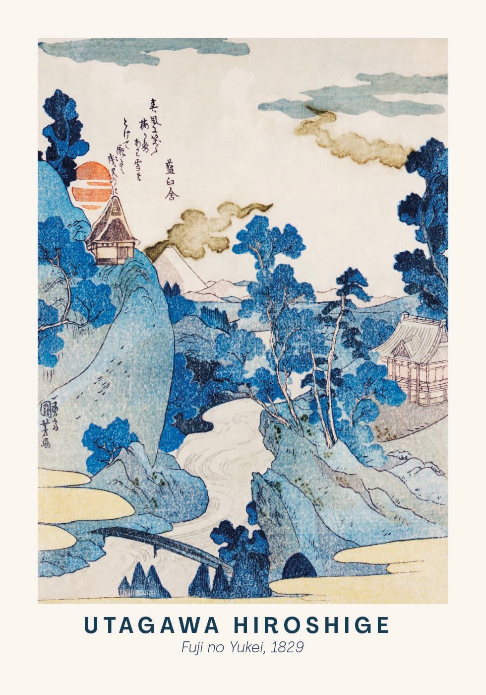 Fuji no Yukei Hiroshige Plakat - Posterbox.dk