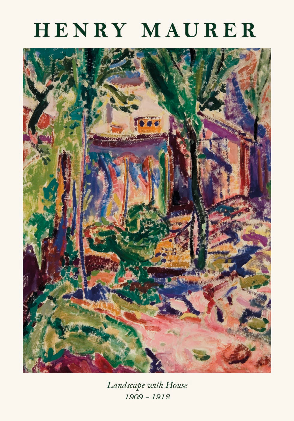 Henry Maurer, Landscape with House Plakat - Posterbox.dk