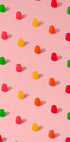 Dots Candy Gum Drops - Repeating Pattern On Pink Background (NEW) - Posterbox