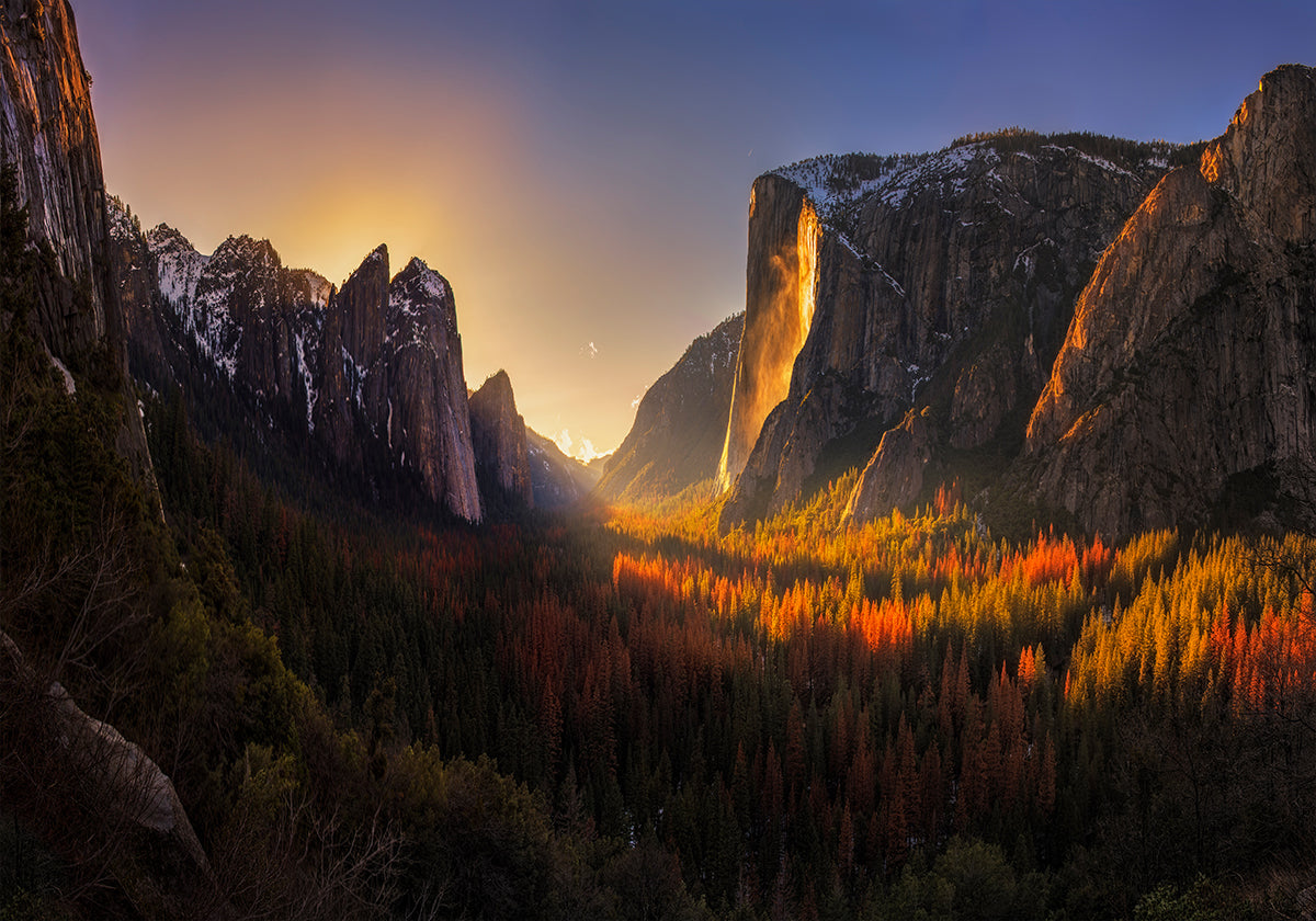 Chute de feu de Yosemite