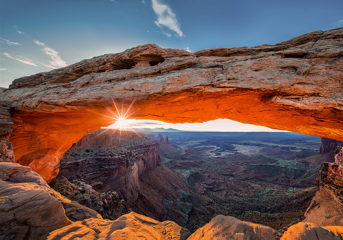 Lever du soleil à l'arche de Mesa