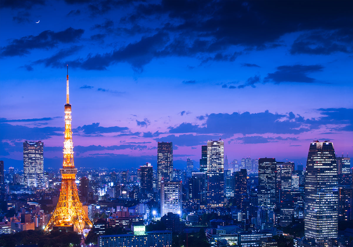 Vue nocturne de Tokyo