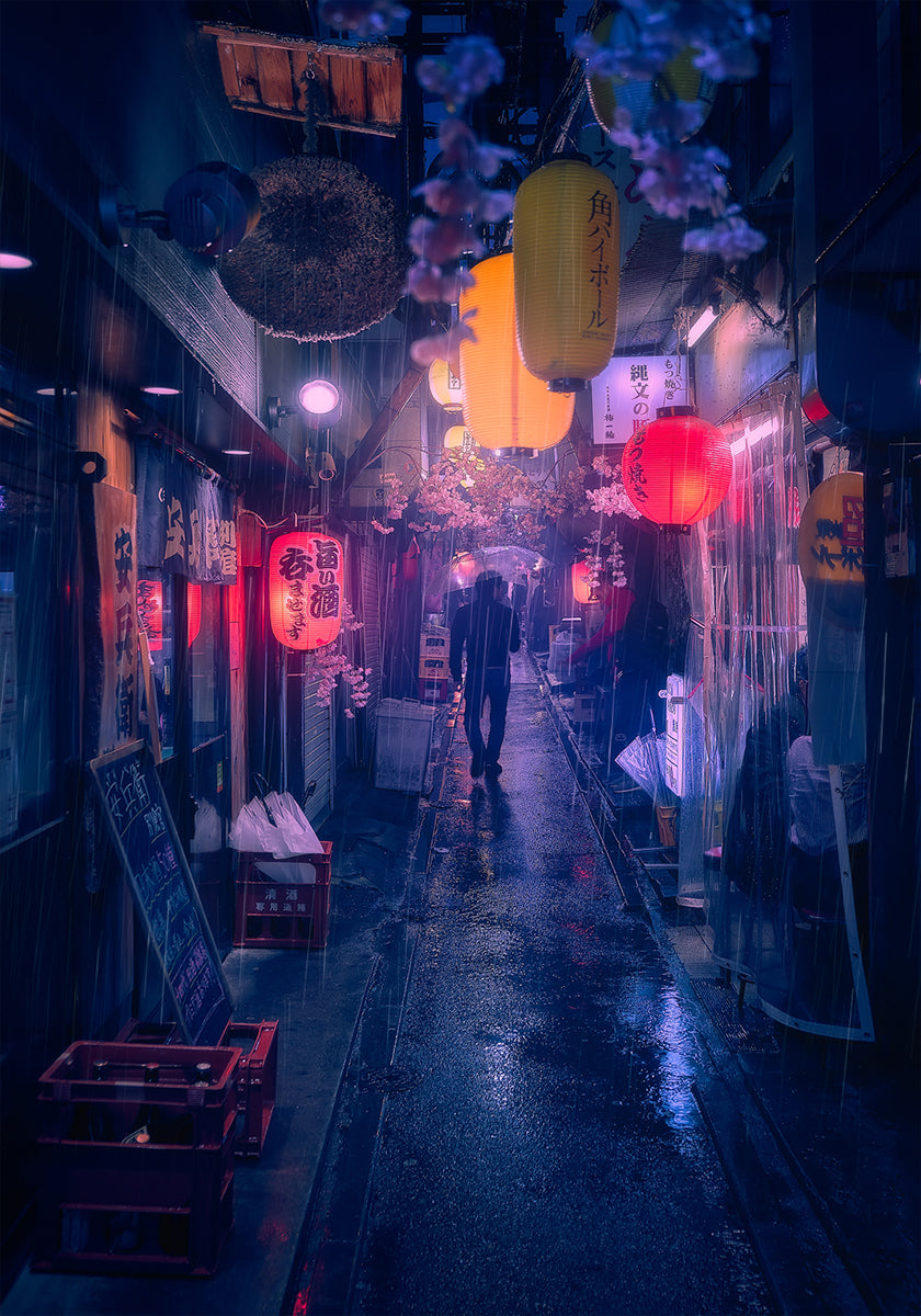 Pluie bleue de Tokyo