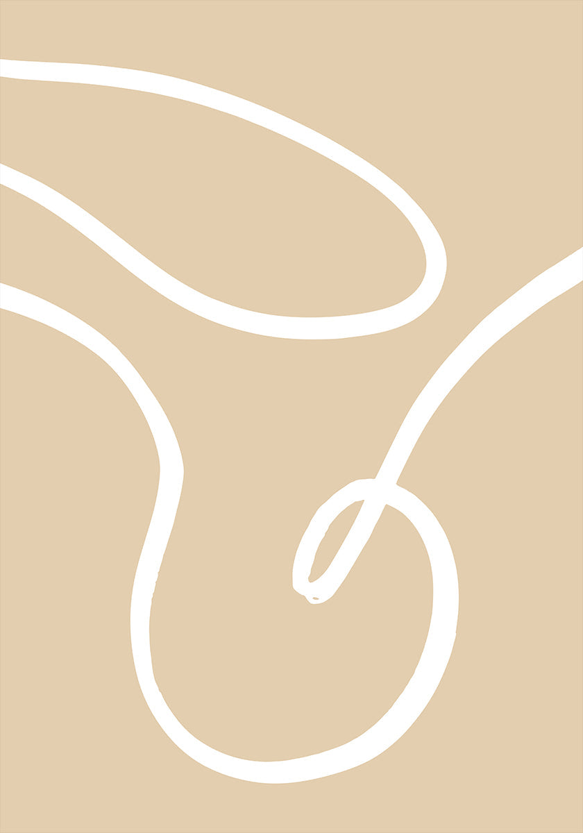 Lignes beiges 02 Poster