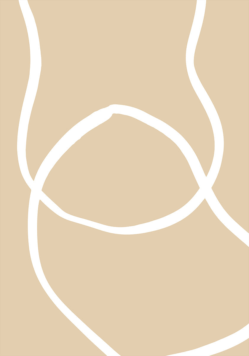 Lignes beiges 04 Poster