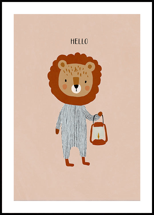 Hello(lion) Plakat - Posterbox