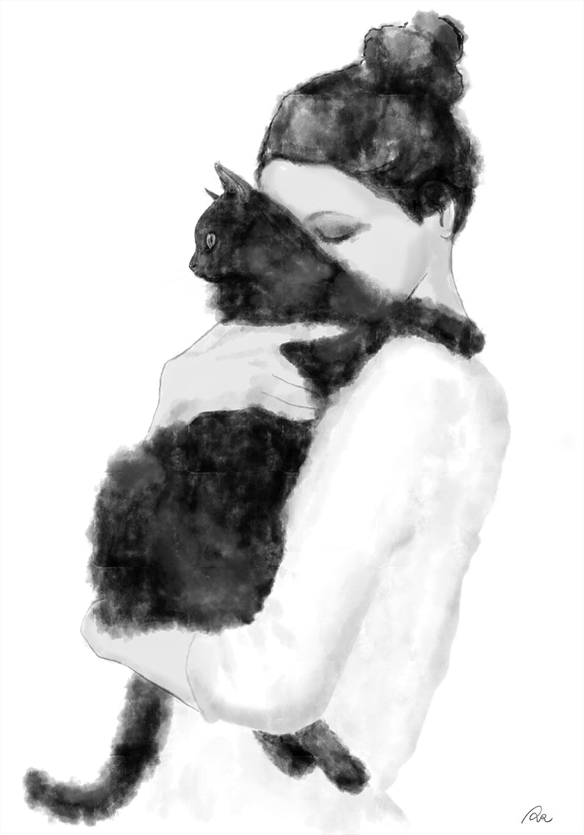 Amoureux des chats Poster