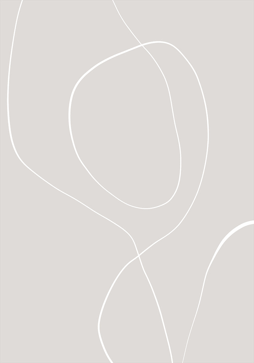 Harmonie des lignes fluides Poster