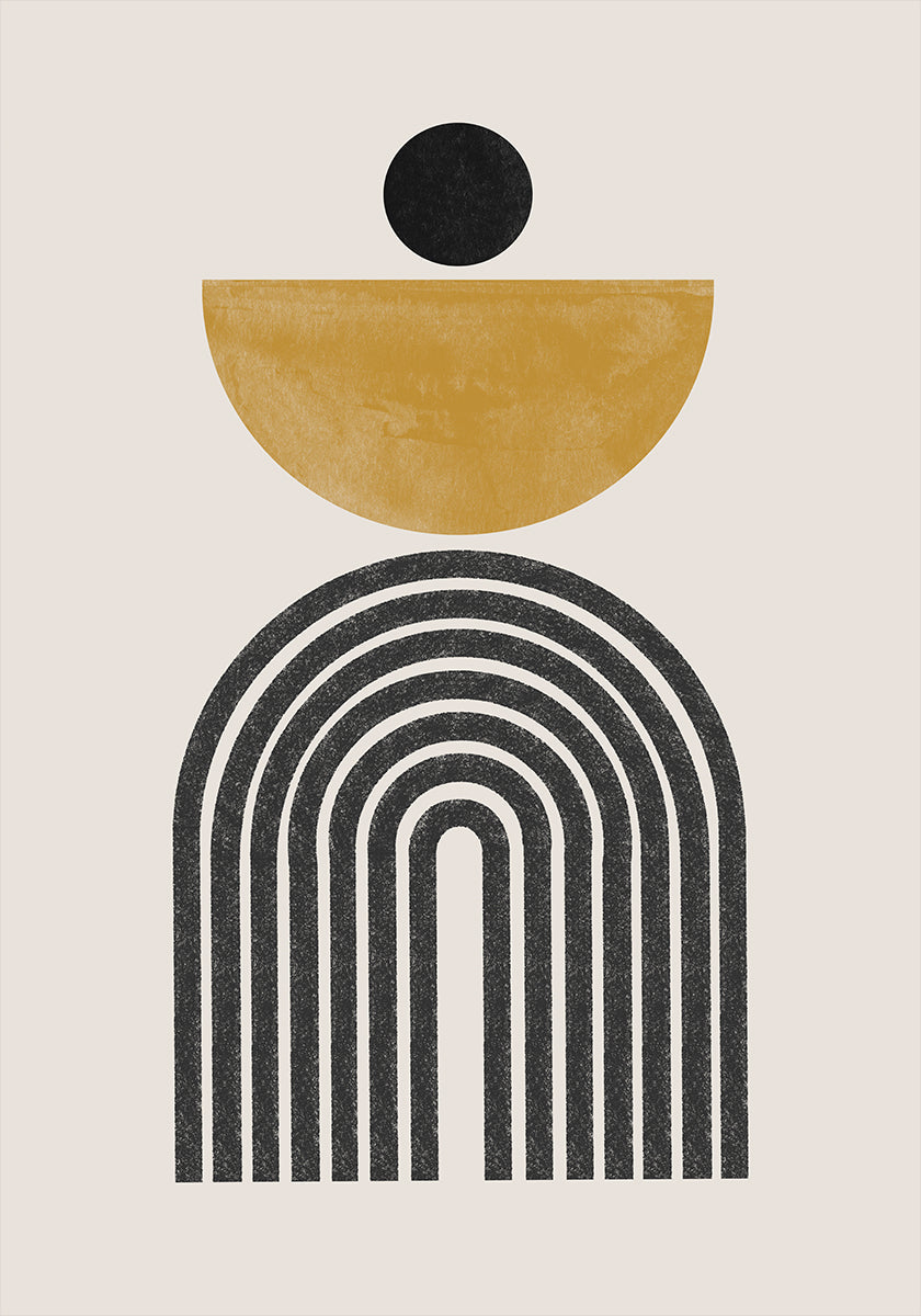 Harmonie géométrique Poster