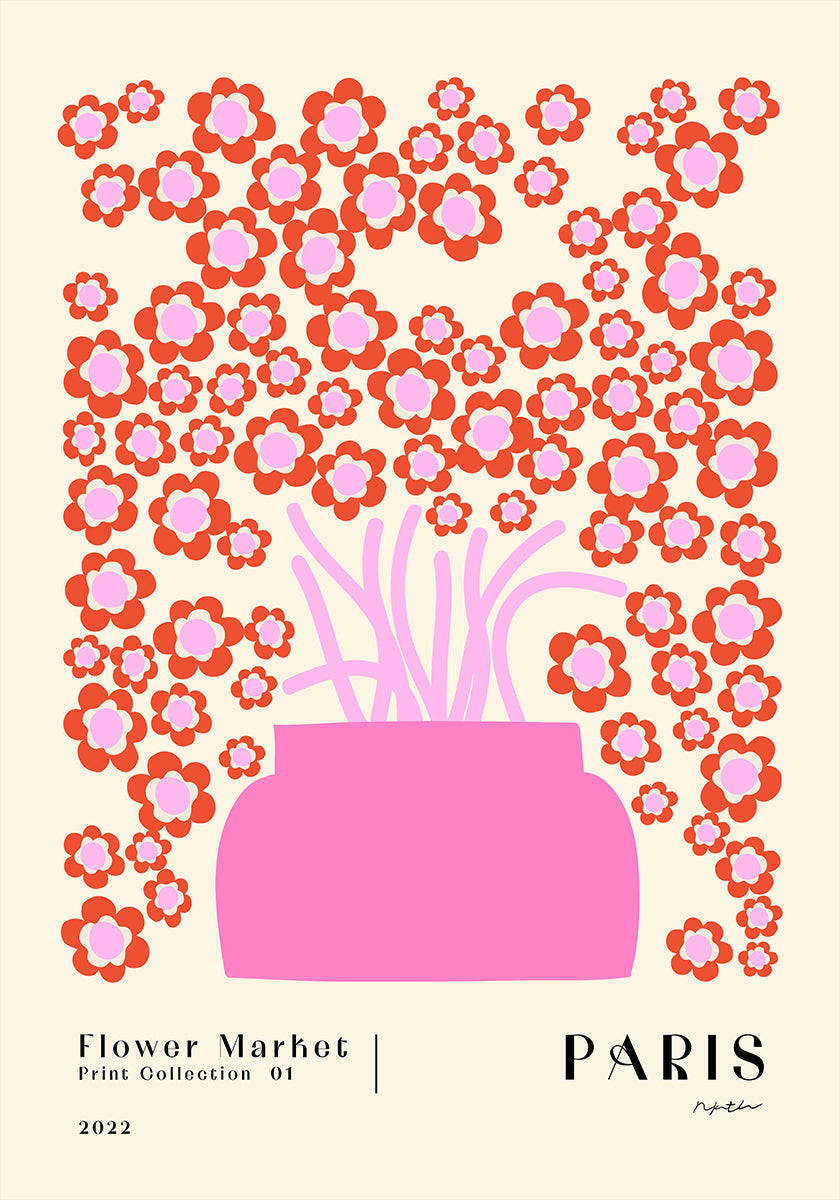 Marché aux fleurs. Paris affiche