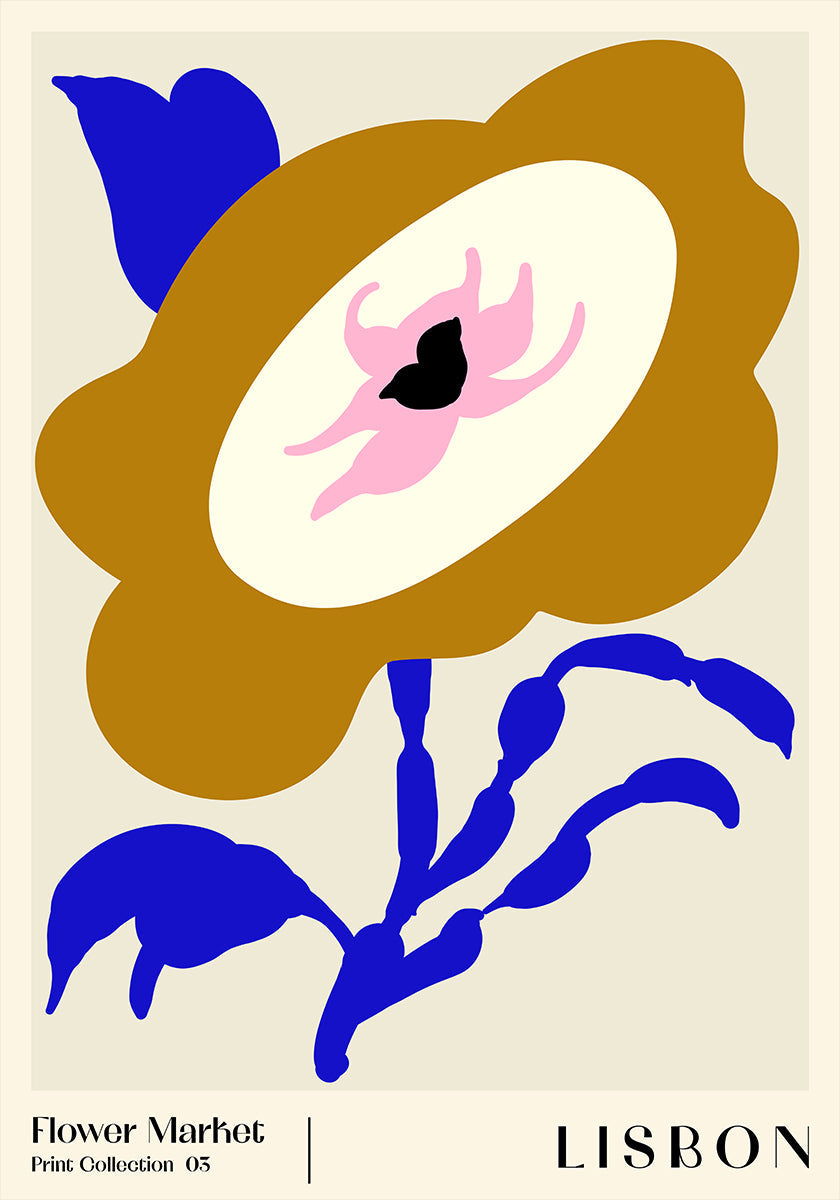 Marché aux fleurs. Lisbonne Poster