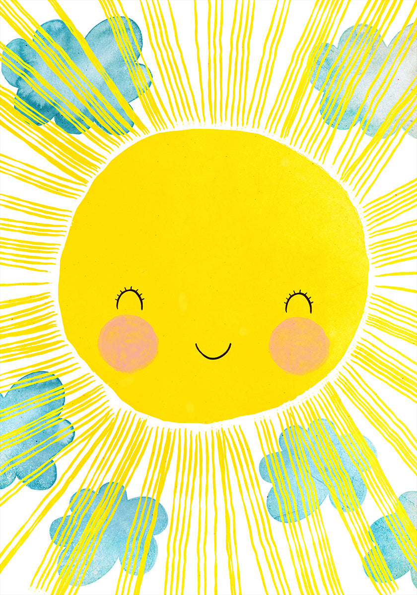 Sourire ensoleillé bonheur Poster