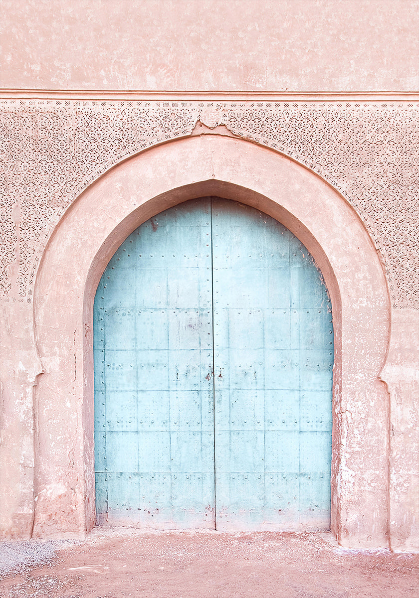 Porte turquoise