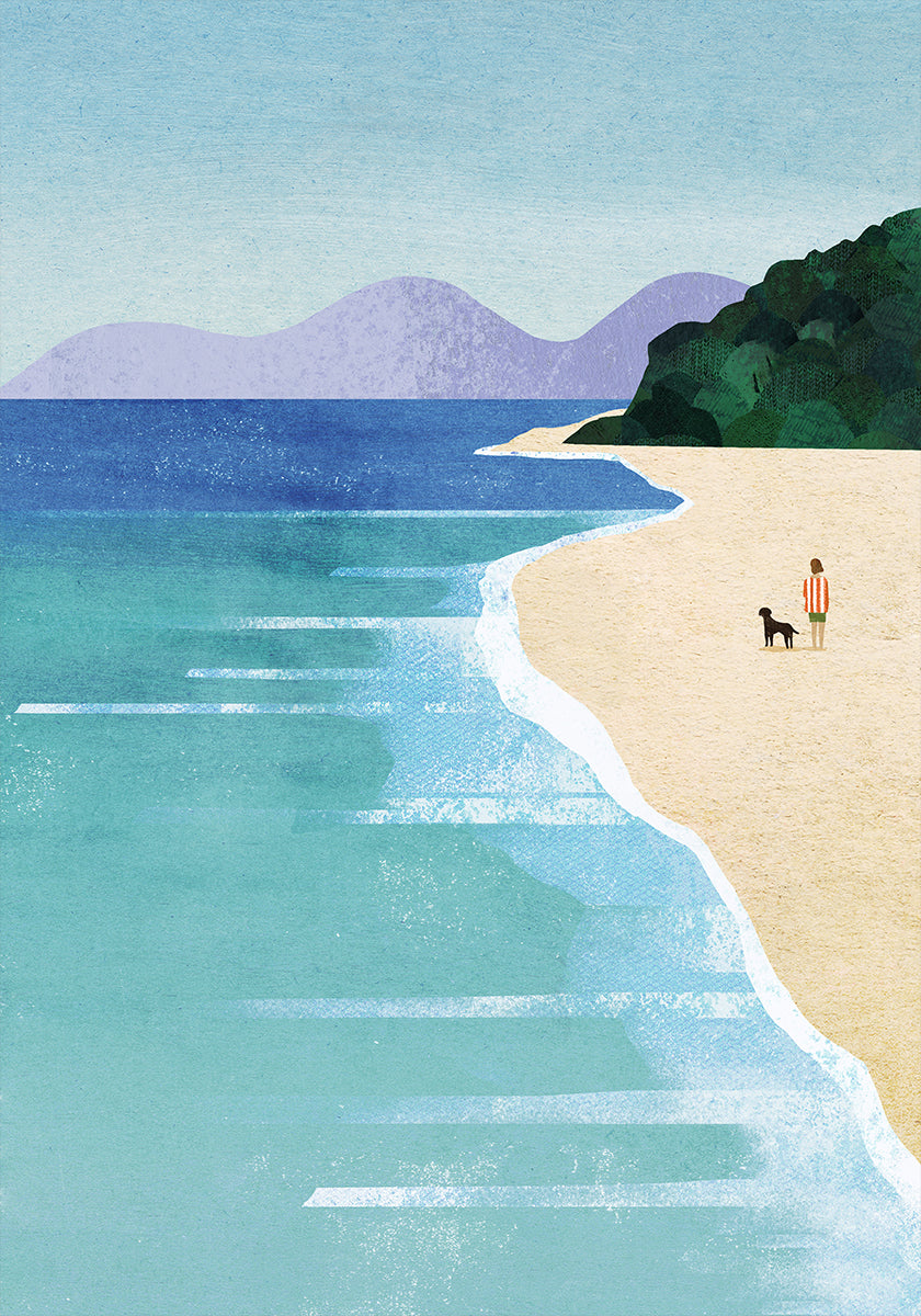 Fille de plage iii Poster