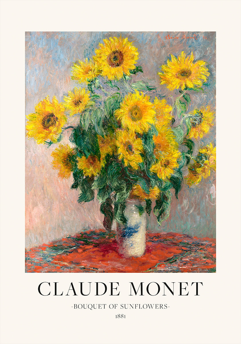 Bouquet de tournesols Poster