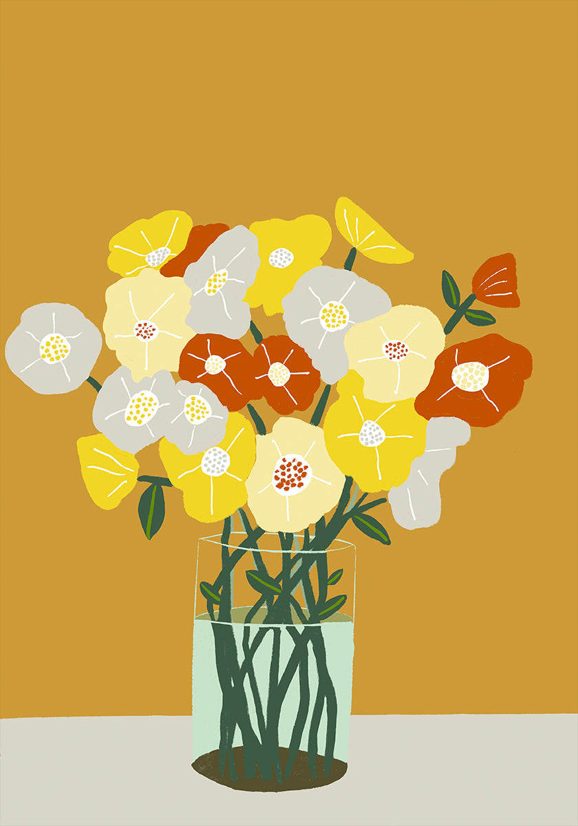 Vase de fleurs Poster