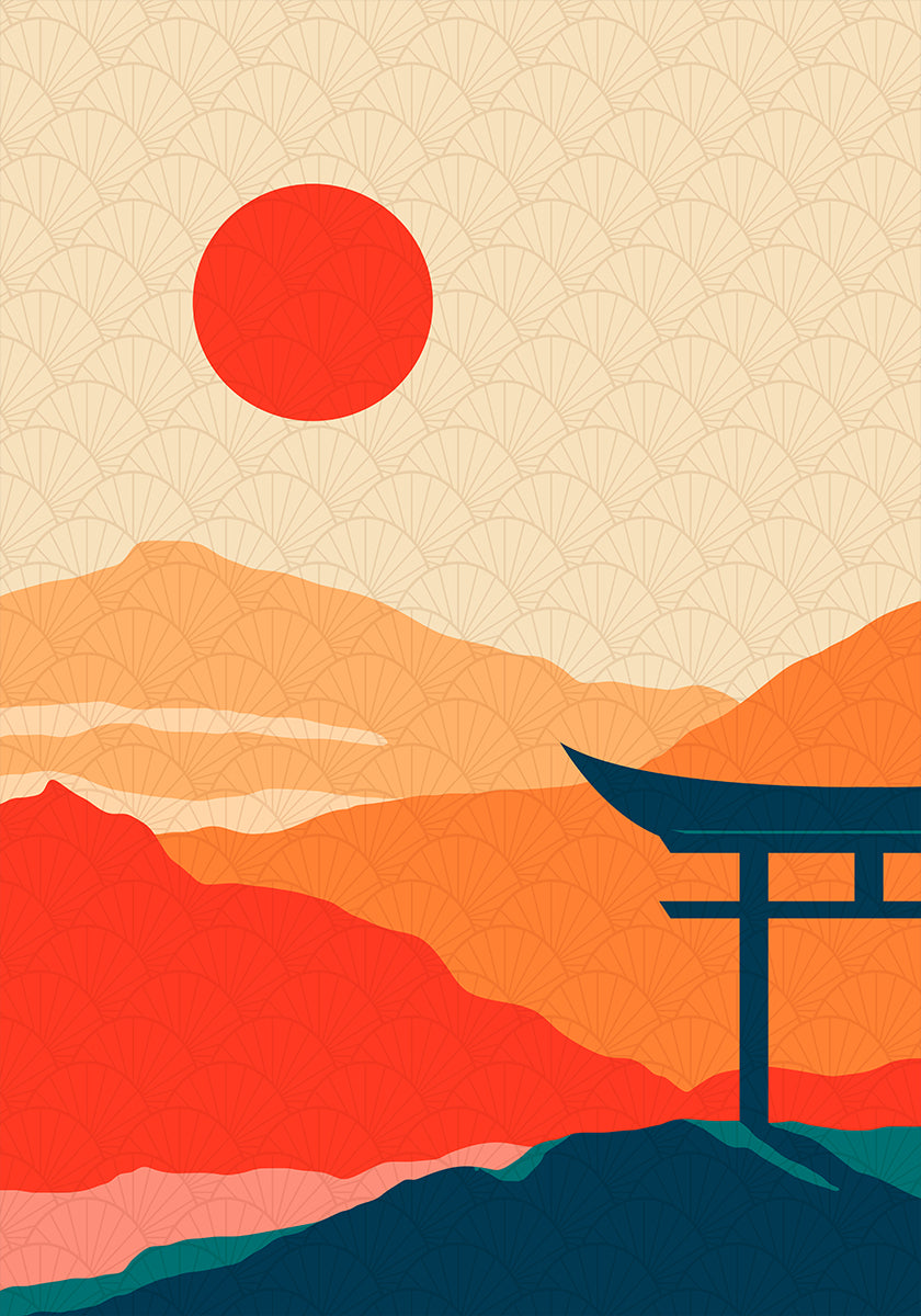 Délice au coucher du soleil Poster