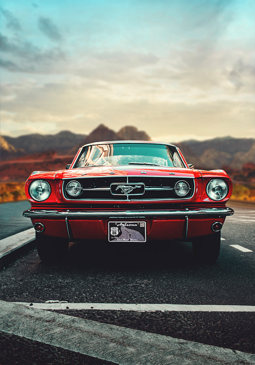 Amour de voiture ancienne Poster