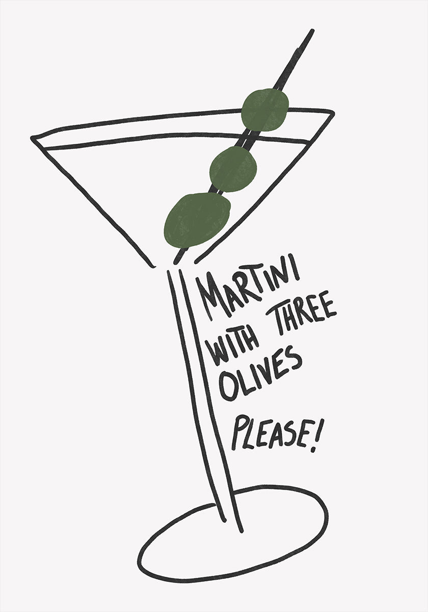 Martini Trio d'Olives Poster