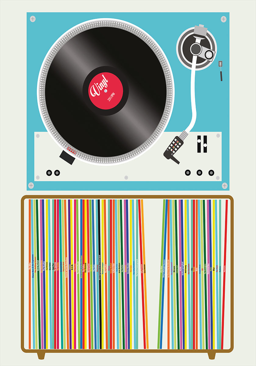 Pile de vinyle
