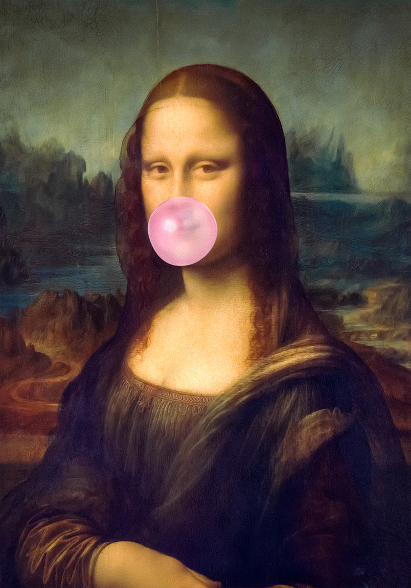 Mona Lisa Bubble Gum Poster