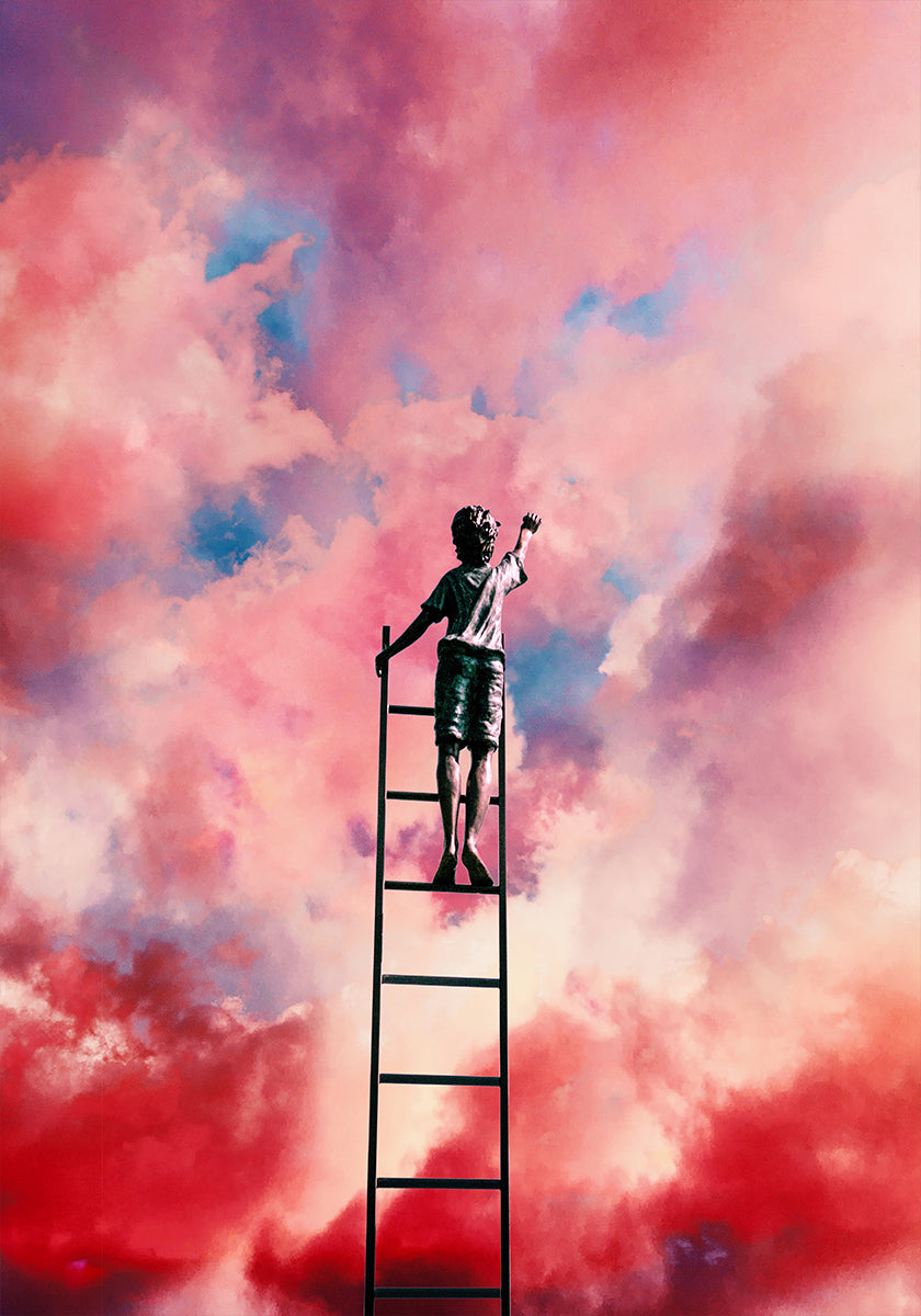 Peintre de nuages ​​Poster