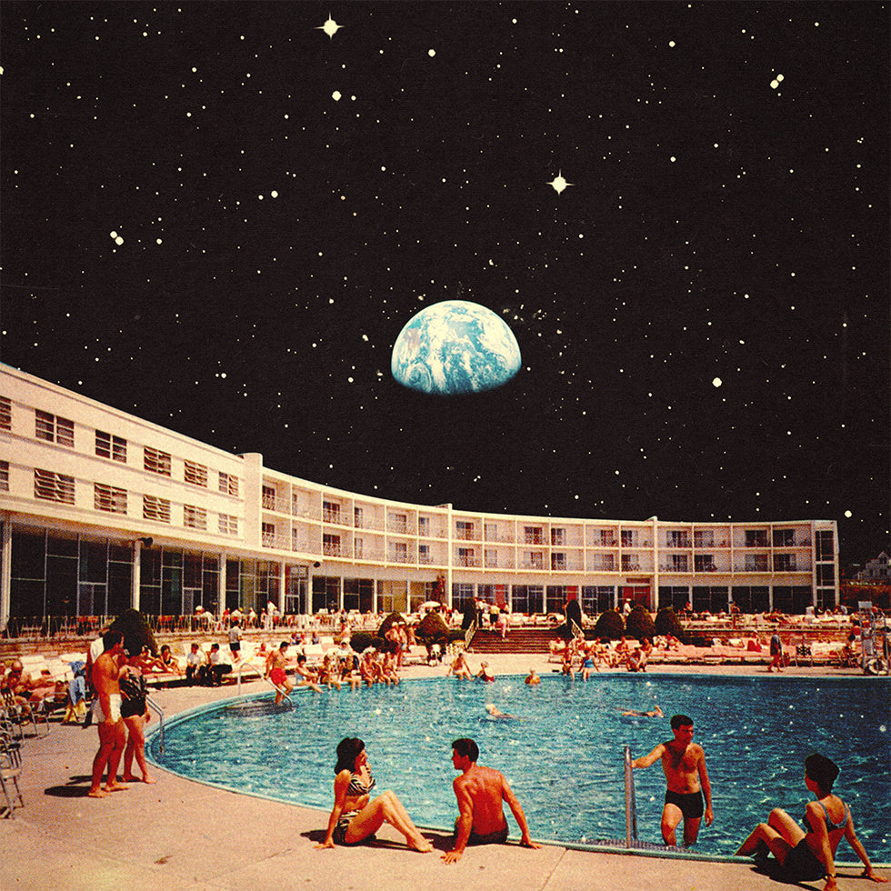 Piscine lunaire Poster