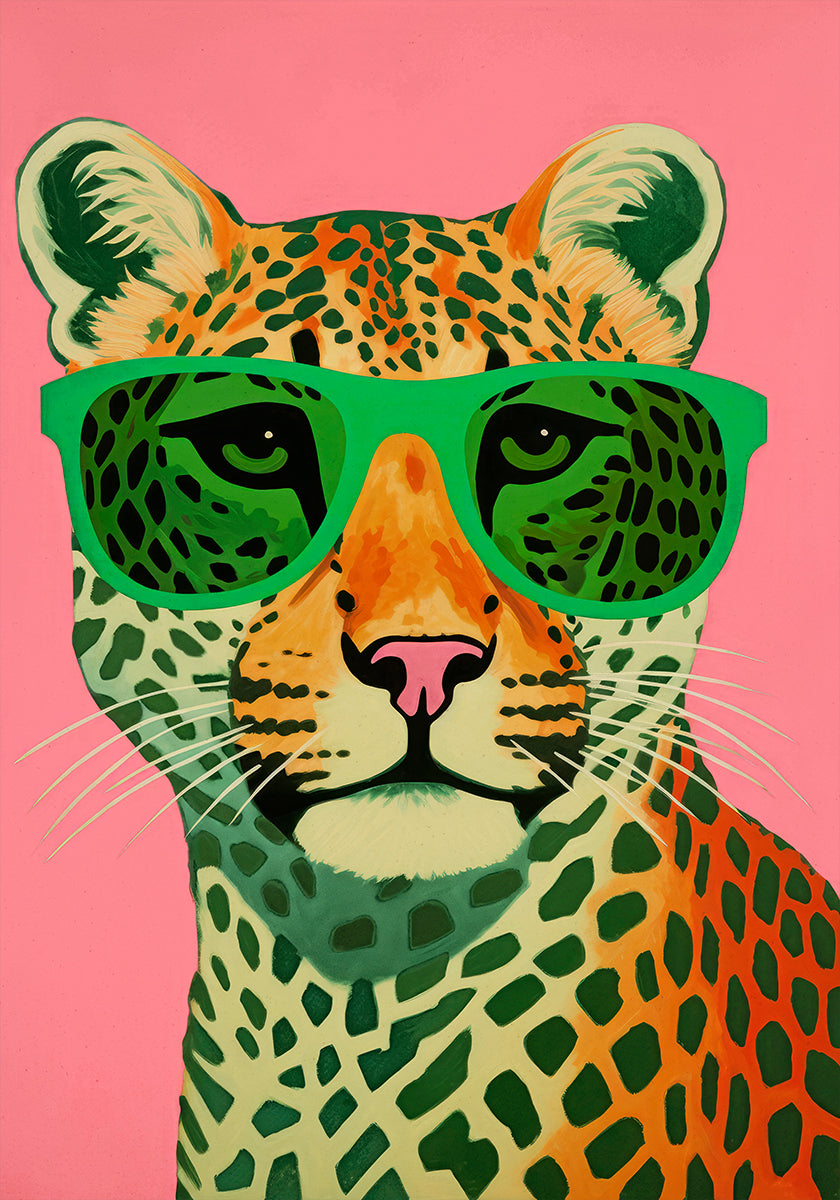 Portrait de chat cool Poster