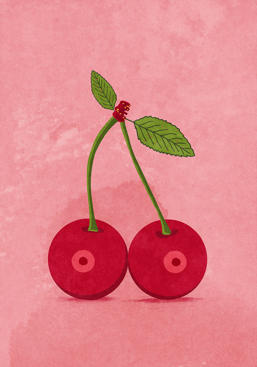 Seins de cerise Poster